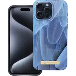 Kryt FORCELL Mirage pro Apple iPhone 15 Pro - podpora MagSafe - plastový / gumový - modrá pírka