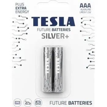 Článková baterie Baterie Tesla SILVER+ AAA tužková baterie 2ks,(LR03, blistr)