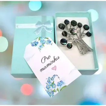 Brož Dárkově balená velká brož strom života PRO MAMINKU (S přáníčkem uvnitř)