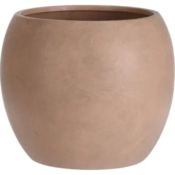 Květináč H&L Keramický květináč Oval, 19,5x19,5x16, terakota