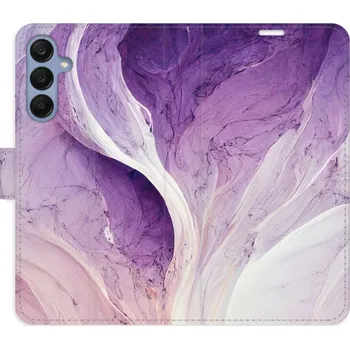 Pouzdro na mobilní telefon Flipové pouzdro iSaprio - Purple Paint - Samsung Galaxy A25 5G