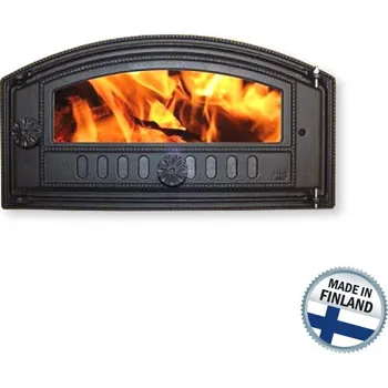 Krbová vložka Dvířka do pece - s regulací vzduchu (prosklená)