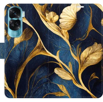 Pouzdro na mobilní telefon Flipové pouzdro iSaprio - GoldBlue - Honor 90 Lite 5G