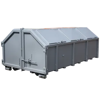 Popelnice HTI Kontejner AVIA s vrchními víky lano hák 6,2 m3