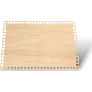 JarisWood Dno na košík háčkovaný obdélník 30 cm x 20 cm Povrchová úprava: Bez povrchové úpravy