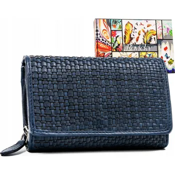 Peněženka Elegantní dámská peněženka z přírodní kůže Barva: Tmavě Modrá