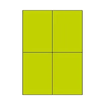 Speciální papír Samolepicí etikety 105 x 148,5mm, A4 (100 ks) reflexní zelená