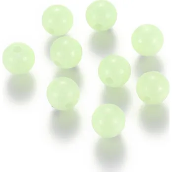 Dětské navlékací korálky Korálky plast., svítící ve tmě 6mm, 20ks/bal.