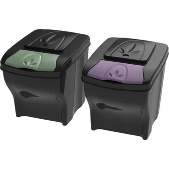 Odpadkový koš Bama Koš Poker Office 2x20