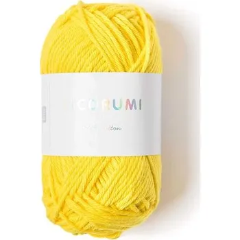 Příze Rico Design Bavlněná háčkovací příze Ricorumi dk odstín 006 žlutá