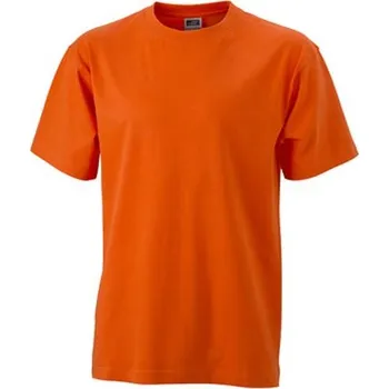Pánská móda Daiber Tričko Round Heavy JN002 Barva: Oranžová tmavá, Velikost: 5XL