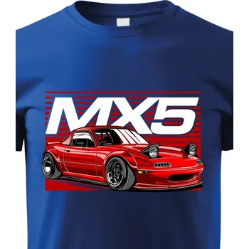 Chlapecké tričko Dětské tričko Mazda MX5, Barva Modrá, Velikost 158 cm/12 roků, Canvas Dětské tričko Bezvatriko.cz 1854