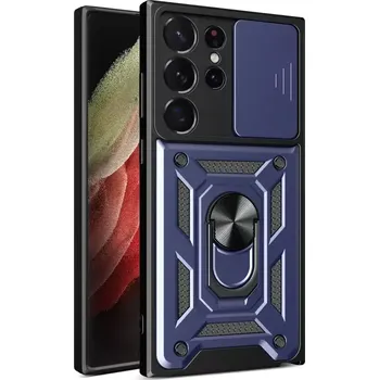 Pouzdro na mobilní telefon Kryt Samsung Galaxy S23 Ultra 5G Techsuit CamShield Pro modrý