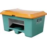 Nádoba na zimní posyp CEMO Plus3 s otvorem a kapsami pro palet. vozík zeleno/oranž. 400 l