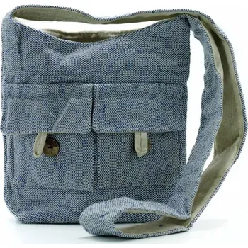 AWM Přírodní Taška se Dvěma Kapsami - Denim - Střední 1ks