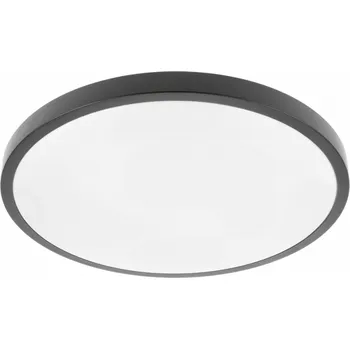 Stropní svítidlo ATOL LED, Ø400mm, 3000K, 32W, 2560lm, AC220-240V, 50/60 Hz, PF 0,9, IP54, černá, 3r