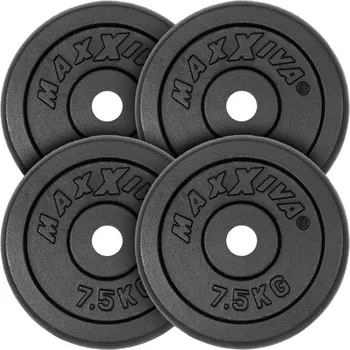 MAXXIVA Sada 4 závaží na činky celkem 30 kg, litina, černá