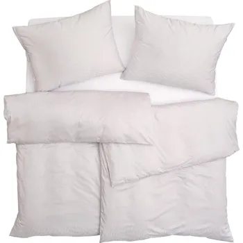 Povlečení SCANquilt povlečení ELEGANT PLUS vlnky krémová 140 x 200/70 x 90 cm