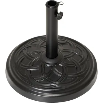 Stínicí technika Podstavec na slunečník, kulatý, 15 kg, černý