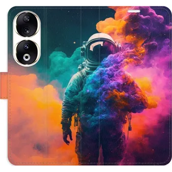 Pouzdro na mobilní telefon Flipové pouzdro iSaprio - Astronaut in Colours 02 - Honor 90 5G