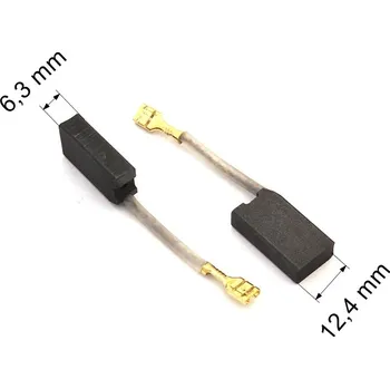 Zábradlí 379 uhlíkové kartáče 6,3 x 12,4 mm