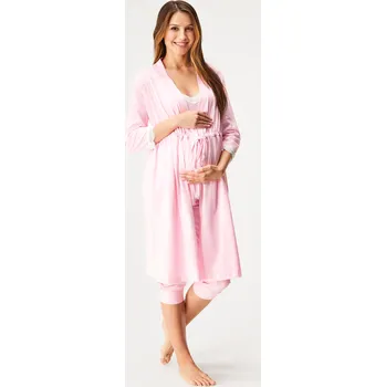 Dámský župan Těhotenský bavlněný župan Harriet krátký