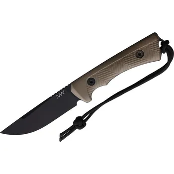 lovecký nůž ANV P200 - Sleipner Cerakote Black, GRNPU Sand ANVP200-048