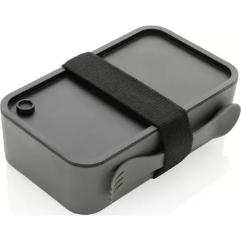 Svačinový box Krabička na jídlo s příborem z GRS recyklovaného PP - P269.052