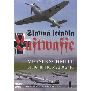 DVD film Slavná letadla Luftwaffe (1. díl) (DVD) (papírový obal)