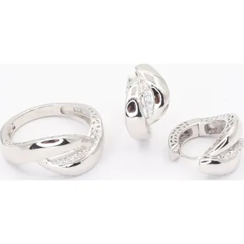 Souprava šperků Stříbrná souprava S633, vel. 58