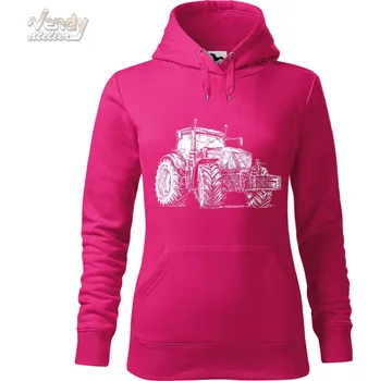 Pánská mikina Mikina - Traktor McCormick X7 Barva: Purpurová (40), Velikost: XS, Střih: Dámské