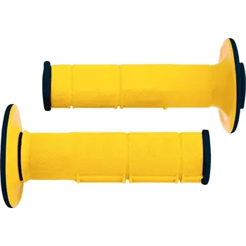 grip Gripy racing (dvouvrstvé, měkké), rtech (žluto-černé, pár, délka 116 mm) m003-64