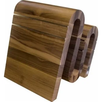 Stojan na nože ArteLegno Blok magnetický Grand Prix Chicane ořechové dřevo