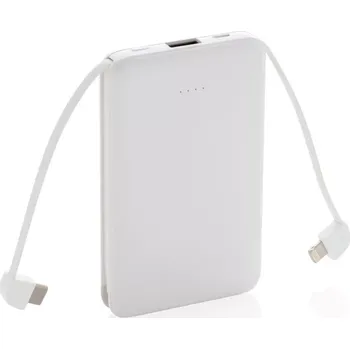 Powerbanka Kapesní powerbanka 5 000 mAh s integrovaným kabelem - P322.083