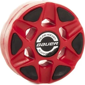 Puk Puk BAUER RH SLIVVVER PUCK RED