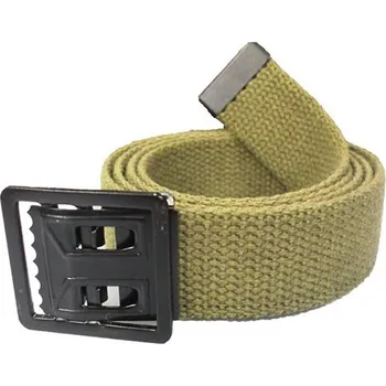 Opasek ROTHCO Opasek KHAKI s černou provlíkací sponou 110 cm