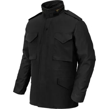Pánský kabát Helikon-Tex Bunda US typ M65 s vložkou ČERNÁ S ČERNÁ - BLACK