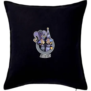 Polštář Znamení komiks blíženci - Polštář 50x50 - 50x50 - Pouze potah ( Černá )