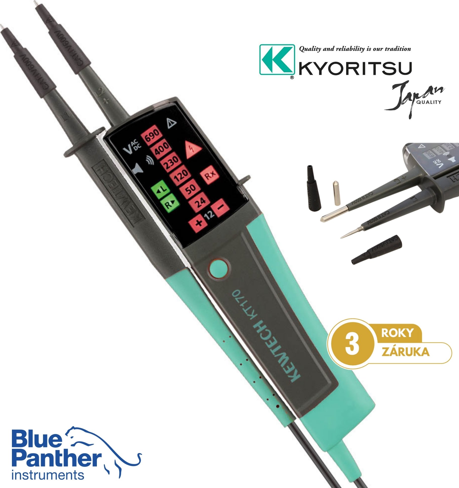 Kyoritsu Zkoušečka napětí KT 170