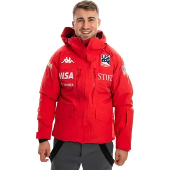 Pánská bunda Kappa 6CENTO 602F US bunda červená 2XL