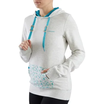 Dámská mikina Dámská mikina s kapucí Viking Laxa Bamboo tmavě šedá XL