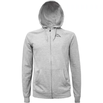 Pánská mikina Kappa LOGO JACKUS SLIM mikina šedá M