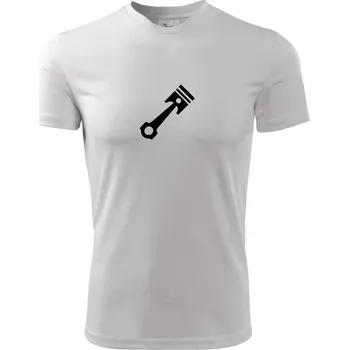 Píst jednoduchý - Dětské triko sportovní (dresovina) - 146 cm/10 let ( Bílá )