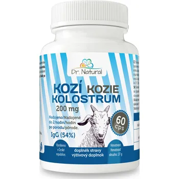 Dr. Natural Kozí kolostrum IgG (54%) - 60 kapslí