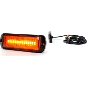 Maják Was (Poland) | Výstražná světla, barvá žlutá 12-24V, jeden program, žlutý kryt W 217