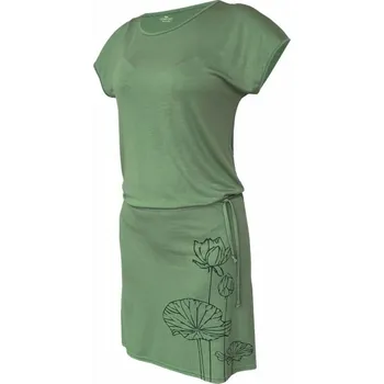 Dámské šaty Dámské šaty, krátký rukáv NOROLA 801 mintová L