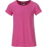 James & Nicholson (Daiber) Klasické dívčí tričko z biobavlny 8007G - Růžová | S