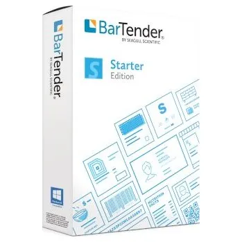 Grafický software BarTender Starter: trvalá licence + 1 rok údržba, 1 uživatel + neomezeně tiskáren