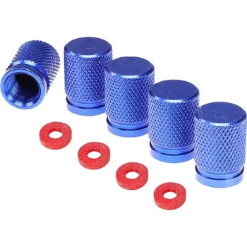 Čepička na ventilek Carmotion Čepičky ventilků na auto , modré, 5 ks