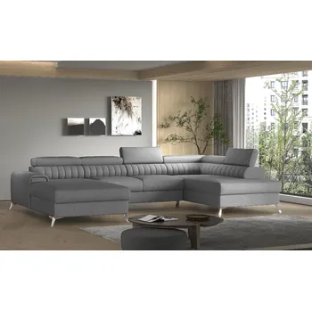 Sedací souprava Eltap Sedací souprava Lacante Materiál a barva potahu: Flores 4 - šedá, Orientace: pravá